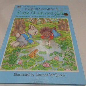 VTG A GOLDEN BOOK: "LITTLE WILLY AND SPIKE" BY PATRICIA SCARRY HC 📘 EXCELLENT